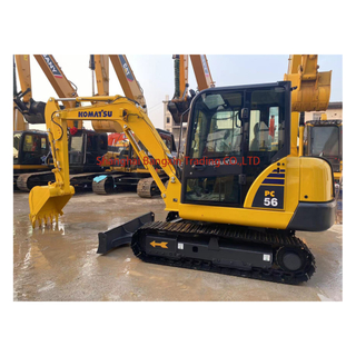 كوماتسو Pc56 Excavator 5 طن الأصلي صنع في اليابان حالة جيدة قليلة تستخدم حفارة زاحفة صغيرة
