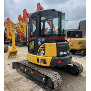 كوماتسو Pc55 Excavator 5 طن الأصلي اليابان حالة جيدة مستعملة حفارة صغيرة