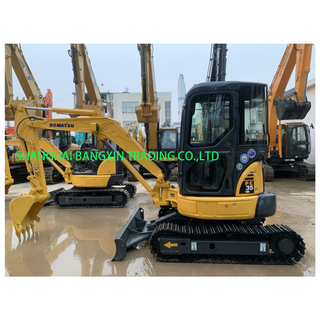 كوماتسو Pc35 Excavator 3 طن اليابان الأصلية ساعات عمل قليلة تستخدم حفارة مجنزرة صغيرة
