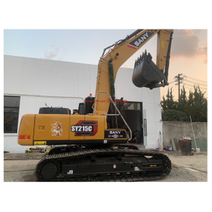 SANY SY215C Excavator 21 طن أصلي صيني الصنع يستخدم حفارة زاحفة ثقيلة للبيع