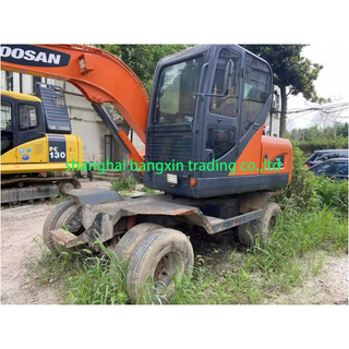 DOOSAN DX60W Wheel Excavator 6 Tons Korea Original Used Mini Wheel Excavator للبيع