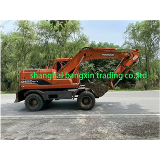 DOOSAN DW150-7 حفارة ذات عجلات 15 طن كوريا الأصلية المستخدمة حفارة ذات عجلات للبيع