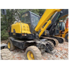 Hyundai DW60 Wheel Excavator 6 Tons Original Korea Made Used MINI Wheel Excavator للبيع